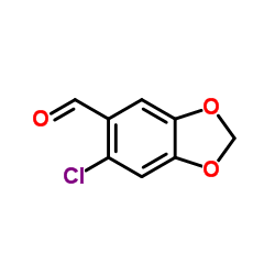 6-氯-3,4-亚甲基二氧苯甲醛结构式