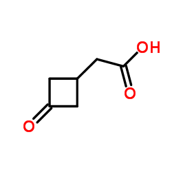 2-(3-氧代环丁基)乙酸结构式