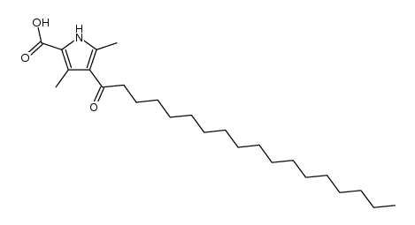 3,5-dimethyl-4-octadecanoylpyrrole-2-carboxylic acid Structure