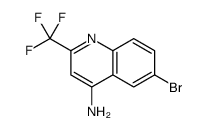 6-溴-2-(三氟甲基)喹啉-4-胺结构式