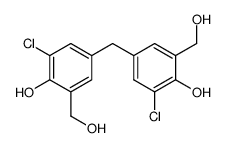 4,4'-methylenebis(2-chloro-6-(hydroxymethyl)phenol)结构式