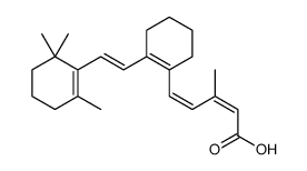 (2E,4E)-3-methyl-5-[2-[(E)-2-(2,6,6-trimethylcyclohexen-1-yl)ethenyl]cyclohexen-1-yl]penta-2,4-dienoic acid Structure