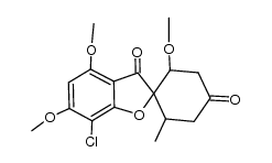 4,6,2'-Trimethoxy-7-chlor-6'-methyl-grisandion-(3.4') Structure