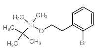 (2-溴苯乙氧基)(叔丁基)二甲基硅烷结构式