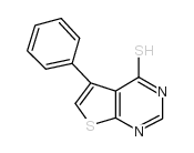 5-苯基噻吩并[2,3-d]嘧啶-4-硫醇结构式