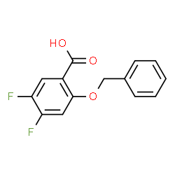 2-(Benzyloxy)-4,5-difluorobenzoic acid结构式