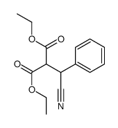 diethyl 2-[cyano(phenyl)methyl]propanedioate Structure