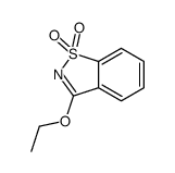 3-ETHOXYBENZO[D]ISOTHIAZOLE 1,1-DIOXIDE结构式