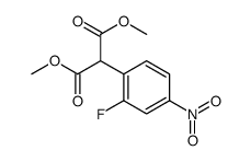 DIMETHYL 2-(2-FLUORO-4-NITROPHENYL)MALONATE Structure