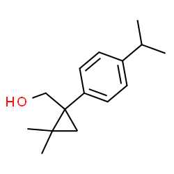 (1-(4-异丙基苯基)-2,2-二甲基环丙基)甲醇结构式