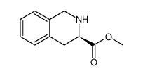 (R)-1,2,3,4-四氢异喹啉-3-羧酸甲酯结构式