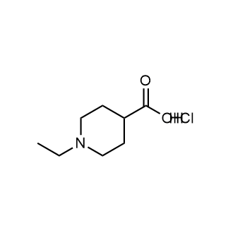 1-乙基哌啶-4-羧酸盐酸盐结构式