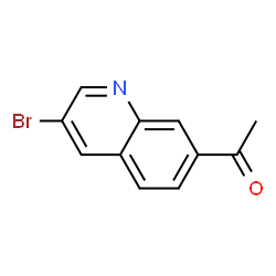 1-(3-溴喹啉-7-基)乙-1-酮结构式