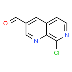 8-氯-1,7-萘啶-3-甲醛结构式