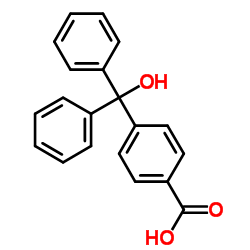4-(二苯羟甲基)苯甲酸结构式