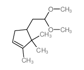 4-(2,2-dimethoxyethyl)-1,5,5-trimethyl-cyclopentene结构式