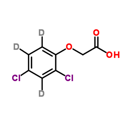 2,4-二氯苯氧基-3,5,6-d3-乙酸结构式
