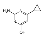 2-氨基-6-环丙基嘧啶-4-醇结构式