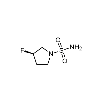 (R)-3-氟吡咯烷-1-磺酰胺结构式