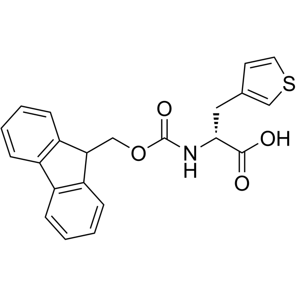 FMOC-D-3-(3-噻吩基)-丙氨酸结构式