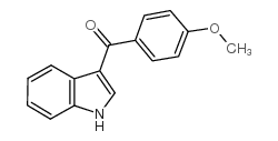 1H-indol-3-yl-(4-methoxyphenyl)methanone结构式