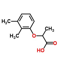 2-(2,3-二甲基苯氧基)丙酸结构式