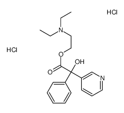2-(diethylamino)ethyl 2-hydroxy-2-phenyl-2-pyridin-3-ylacetate,dihydrochloride结构式