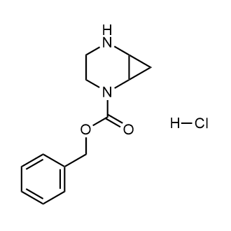 2,5-二氮杂双环[4.1.0]庚烷-2-甲酸苄酯盐酸盐结构式