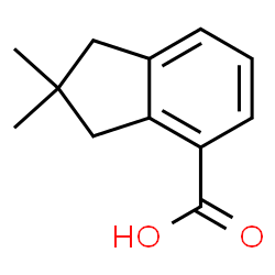 2,2-二甲基-2,3-二氢-1H-茚-4-羧酸结构式