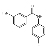 3-氨基-n-(4-氟苯基)苯甲酰胺结构式