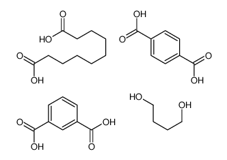 1,3-苯二甲酸与1,4-苯二甲酸、1,4-丁二醇和癸二酸的聚合物结构式