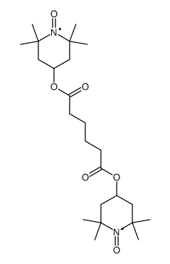 bis(1-oxyl-2,2,6,6-tetramethylpiperidin-4-yl) adipate Structure