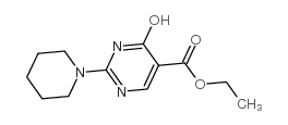 4-羟基-2-(哌啶-1-基)嘧啶-5-羧酸乙酯结构式