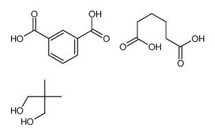 1,3-苯二羧酸与2,2-二甲基-1,3-丙二醇和己二酸的聚合物结构式