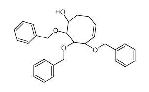(1S,6S,7R,8R)-6,7,8-tris(phenylmethoxy)cyclooct-4-en-1-ol Structure