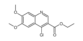 4-氯-6,7-二甲氧基喹啉-3-羧酸乙酯结构式