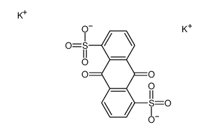 dipotassium 9,10-dihydro-9,10-dioxoanthracene-1,5-disulphonate结构式