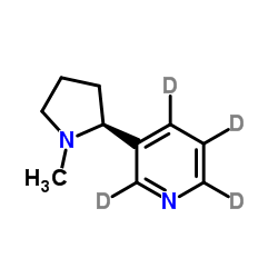 S-(-)-尼古丁-吡啶-D4结构式