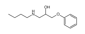 1-butylamino-3-phenoxy-propan-2-ol结构式