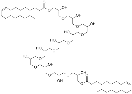 Decaglyceryl dioleate structure