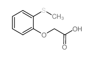 [2-(甲硫基)苯氧基]乙酸结构式