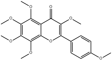 3,5,6,7,8,4'-六甲氧基黄酮结构式