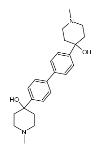 4,4'-bis(4-hydroxy-1-methyl-4-piperidinyl)biphenyl Structure