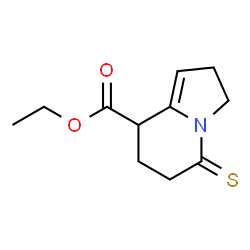 8-Indolizinecarboxylic acid,2,3,5,6,7,8-hexahydro-5-thioxo-,ethyl ester Structure
