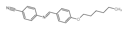 4'-己氧基苯亚甲基-4-氰基苯胺结构式