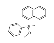 rac-methyl(1-naphthyl)-phenylmethoxysilane结构式