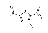 4-methyl-5-nitro-thiophene-2-carboxylic acid结构式