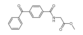 methyl 2-(4-benzoylbenzamido)acetate结构式