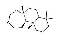 (5aR,7aα,11bα)-Dodecahydro-5aβ,8,8,11aβ-tetramethylnaphtho[2,1-d][1,3]dioxepin结构式
