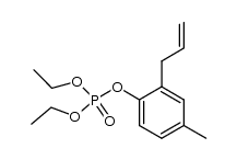 2-Allyl-4-methylphenyl-diaethylphosphat结构式